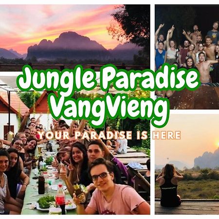 Jungle Paradise Vangvieng - Bungalows Vang Vieng Exteriér fotografie