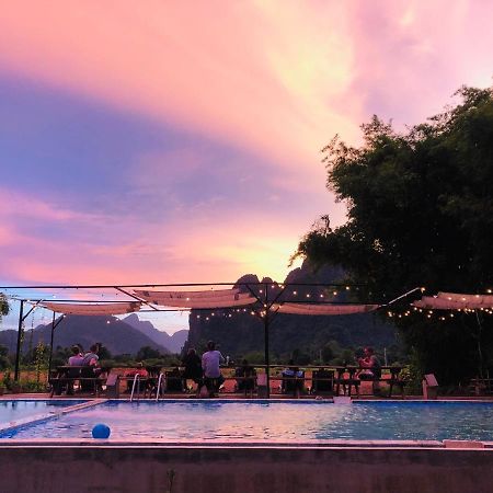 Jungle Paradise Vangvieng - Bungalows Vang Vieng Exteriér fotografie