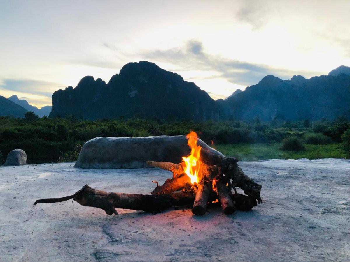 Jungle Paradise Vangvieng - Bungalows Vang Vieng Exteriér fotografie