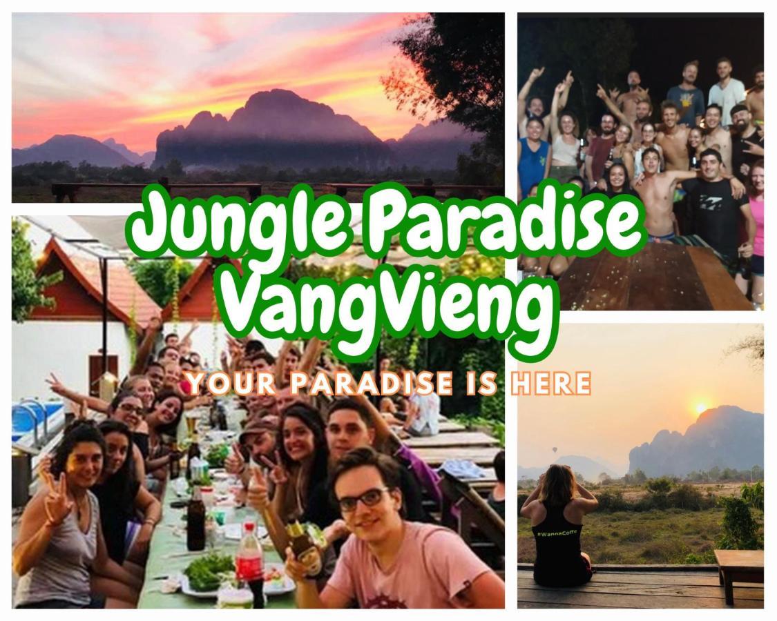 Jungle Paradise Vangvieng - Bungalows Vang Vieng Exteriér fotografie