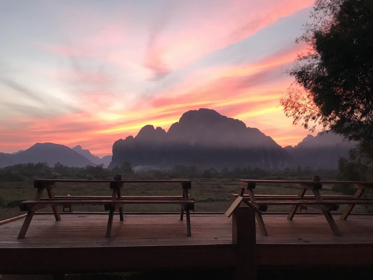 Jungle Paradise Vangvieng - Bungalows Vang Vieng Exteriér fotografie